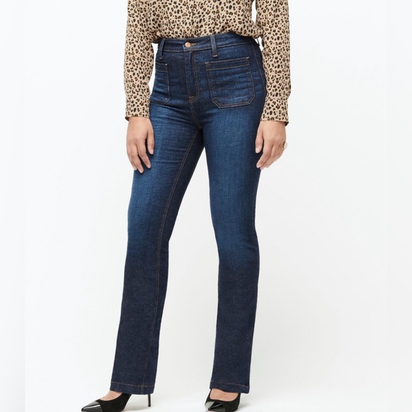 NWT J Crew Curvy Full Length Demi Boot Cut Jeans | Size 24 - Picture 1 of 9